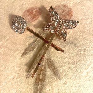 SOLD- MMishca - Rose Butterfly & Square
